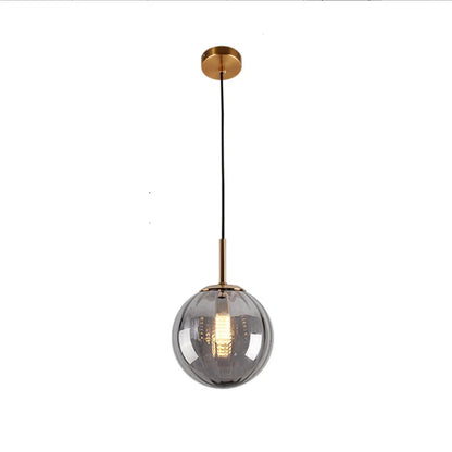 DecorBites™ Glass Ball Pendant Lamp: Modern Nordic LED Lighting for Home, Restaurant, Living Room