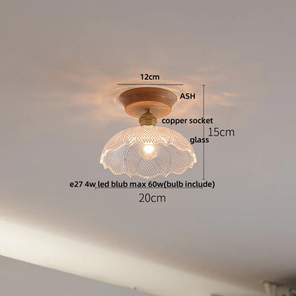DecorBites™ Clear Glass LED Ceiling Lamp Copper Socket Modern Nordic Style Lighting