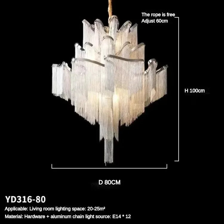 Tassel Flower Pendant Light