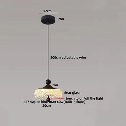 DecorBites™ Iceberg Acrylic Pendant Lights: Modern Nordic LED Hang Lamp for Home Decor