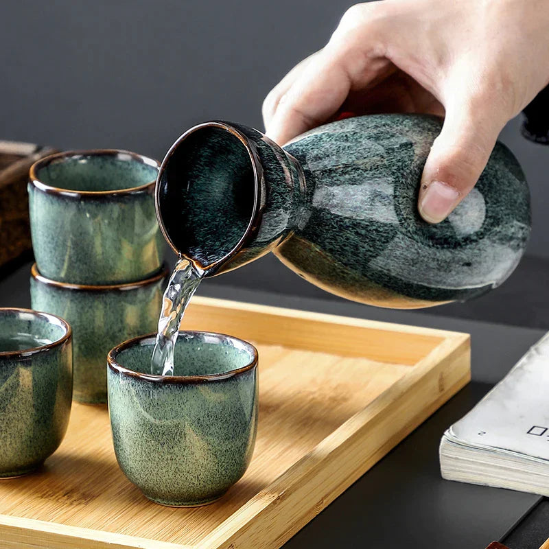 Pottery Sake Shochu Set