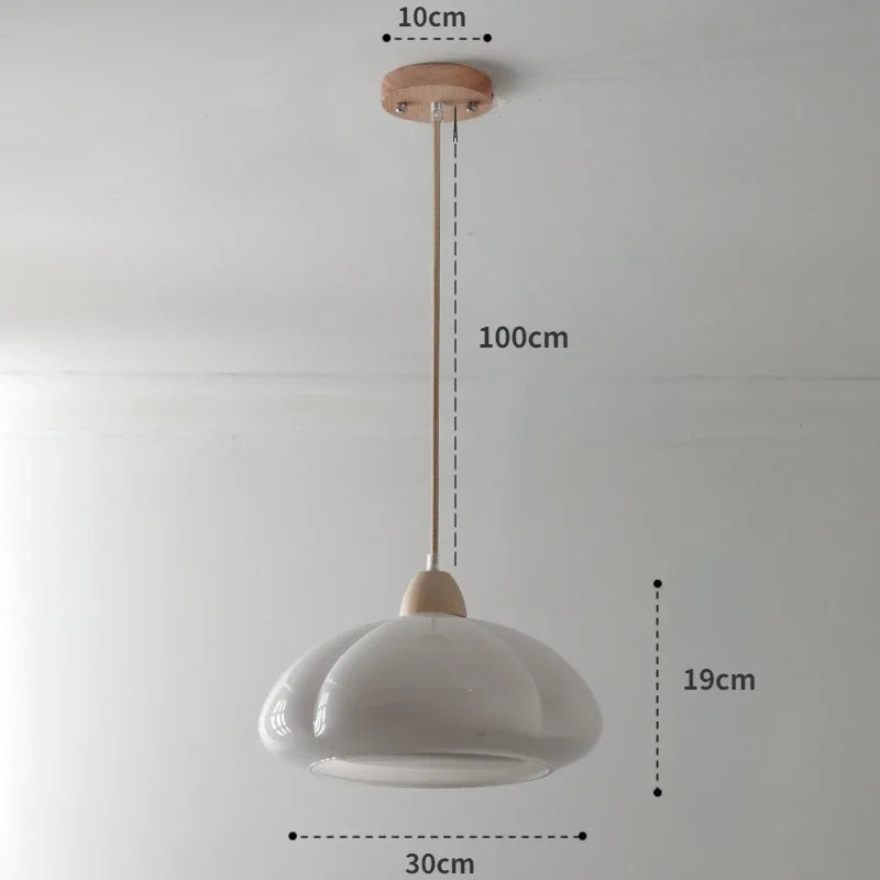 DecorBites™ Glass Pumpkin Chandelier for Restaurant Balcony and Bedroom Lighting
