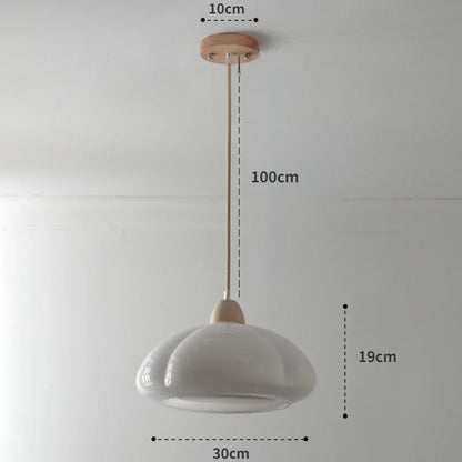 DecorBites™ Glass Pumpkin Chandelier for Restaurant Balcony and Bedroom Lighting