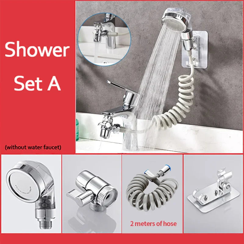 Chrome Anion Shower Head High-Pressure Filter