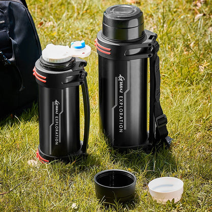 DecorBites™ Insulated Stainless Steel Water Bottle Large Capacity Flask Outdoor Travel Cup