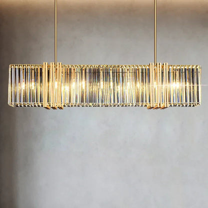 DecorBites™ Luxe E14 LED Crystal Pendant Chandelier: Elegant Dining Room Lighting