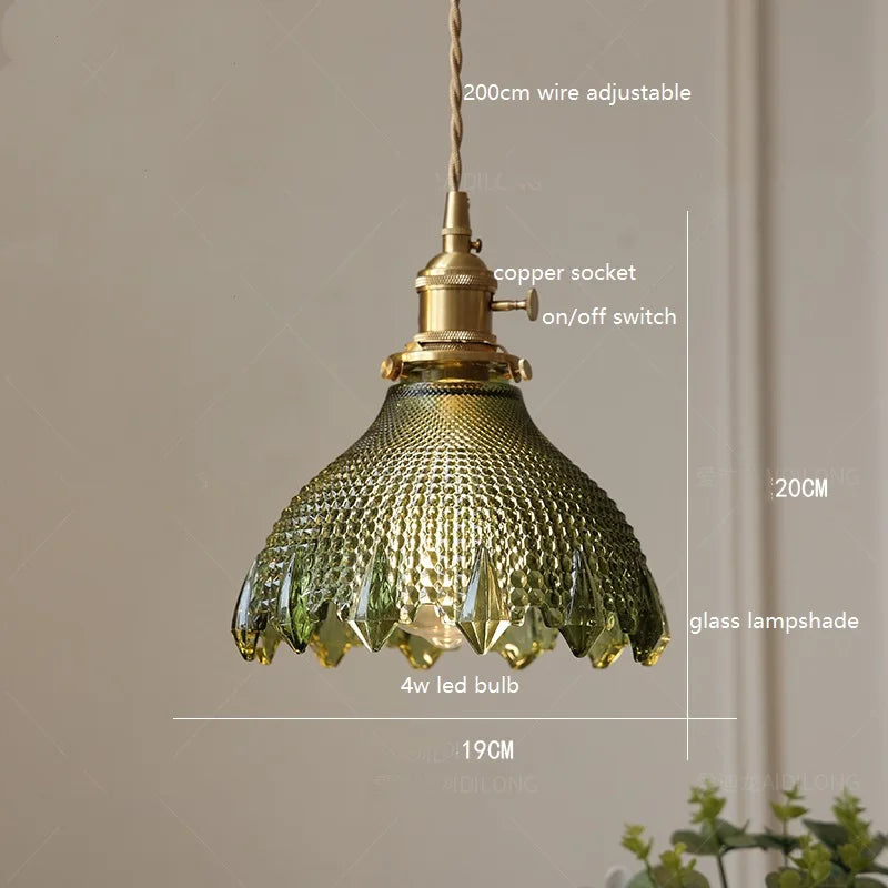 Green Glass Nordic Pendant