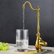 Gold Rotating Kitchen Faucet
