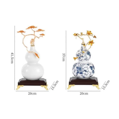 DecorBites™ Gourd Ornament Ceramic Handicrafts Home Decor Accessories