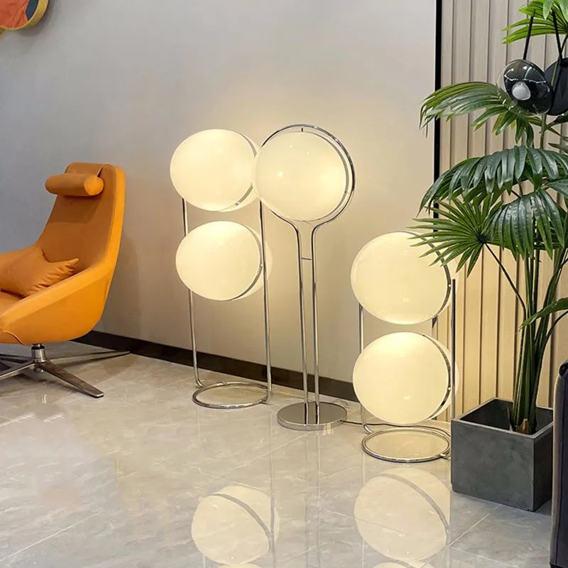 Chrome Acrylic Floor Lamp
