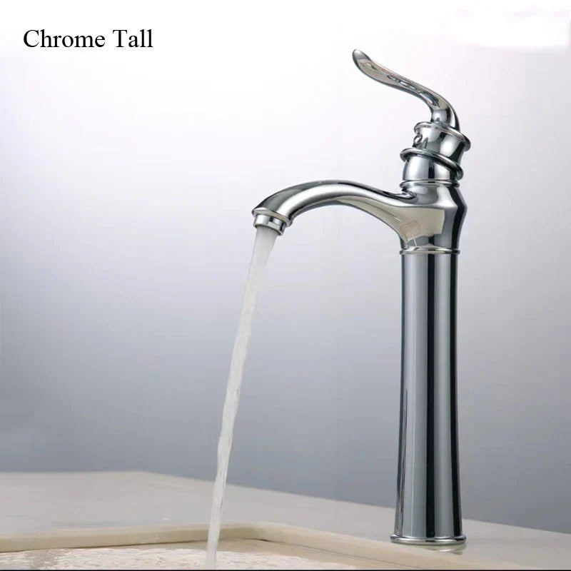 Gold Modern Basin Faucet