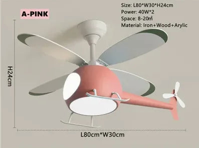 Nordic Helicopter Ceiling Fan