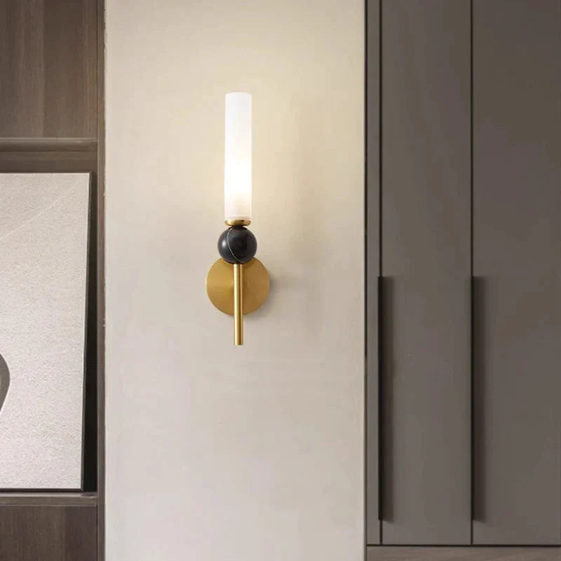 DecorBites™ Copper Wine Corridor Wall Lamp for TV Background & Bedside, Marble Finishes
