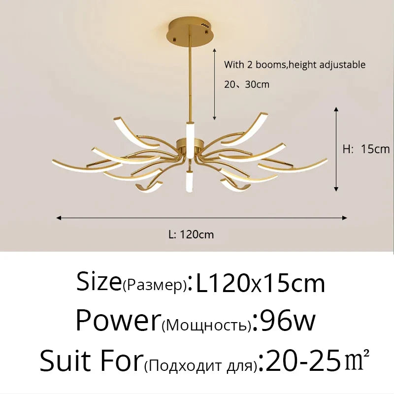 LED Bedroom Study Chandelier