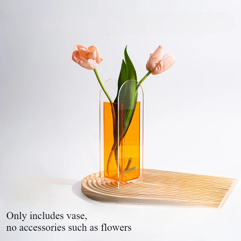 Acrylic Vase Transparent Decoration