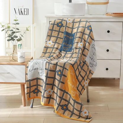 DecorBites™ Cotton Bath Towel - Soft & Absorbent 80x160cm - Large & Luxurious