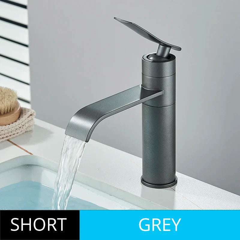 DecorBites™ Basin Faucet Mixer for Bathroom Vessel Washbasin Hot Cold Water Deck Mounted
