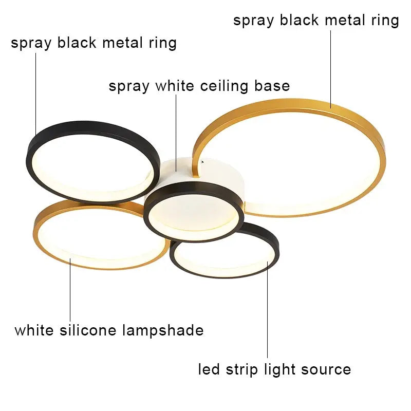 White LED Remote Chandelier