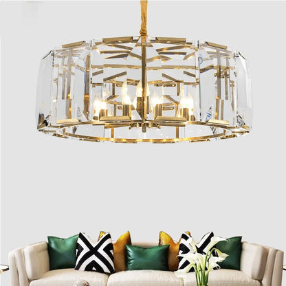 DecorBites™ Black Crystal Pendant Chandelier for Home Decor Luxe Lighting