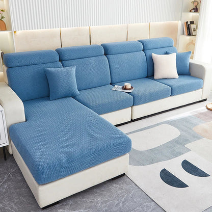 DecorBites™ Jacquard Velvet Sofa Cover - Polar Fleece Stretch Slipcovers