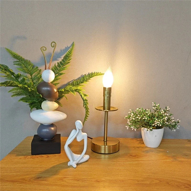 Bronze Candle Floor Lamp