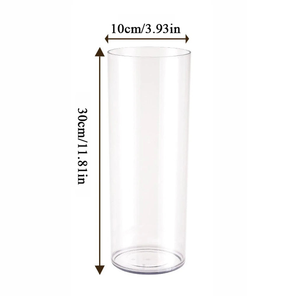 Acrylic Cylinder Vase Large Tall