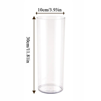 Acrylic Cylinder Vase Large Tall