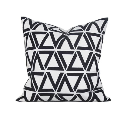 DecorBites™ Geometric Embroidered Noble Cushion Covers for Living Room Sofa