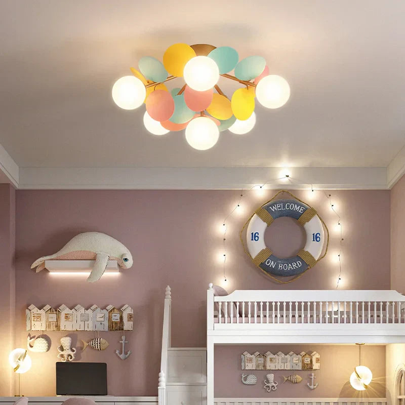 Iron Glass Ceiling Chandelier
