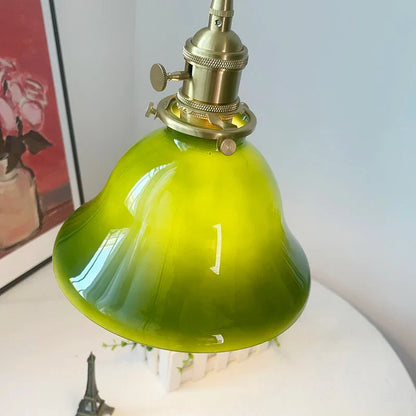 DecorBites™ Green LED Pendant Lights E27 Knob Switch Kitchen Living Room Hanging Lamps