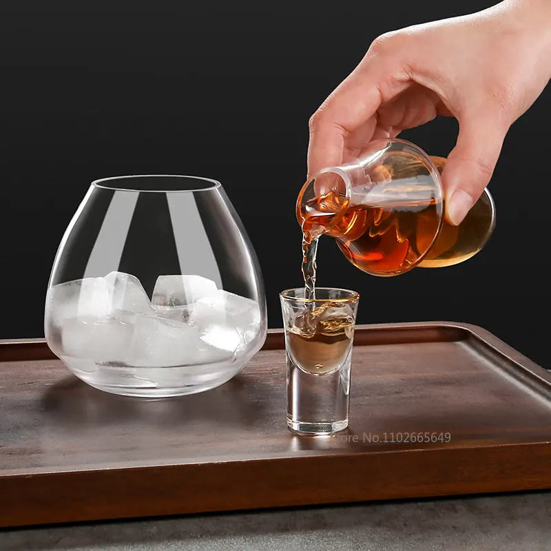 Glass Wine Bottle Set