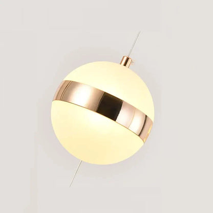 DecorBites™ Gold Acrylic Chandelier - Modern Staircase LED Lighting