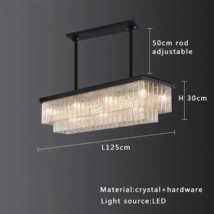 DecorBites™ Elegant Crystal Glass Chandelier for Luxury Home Decor