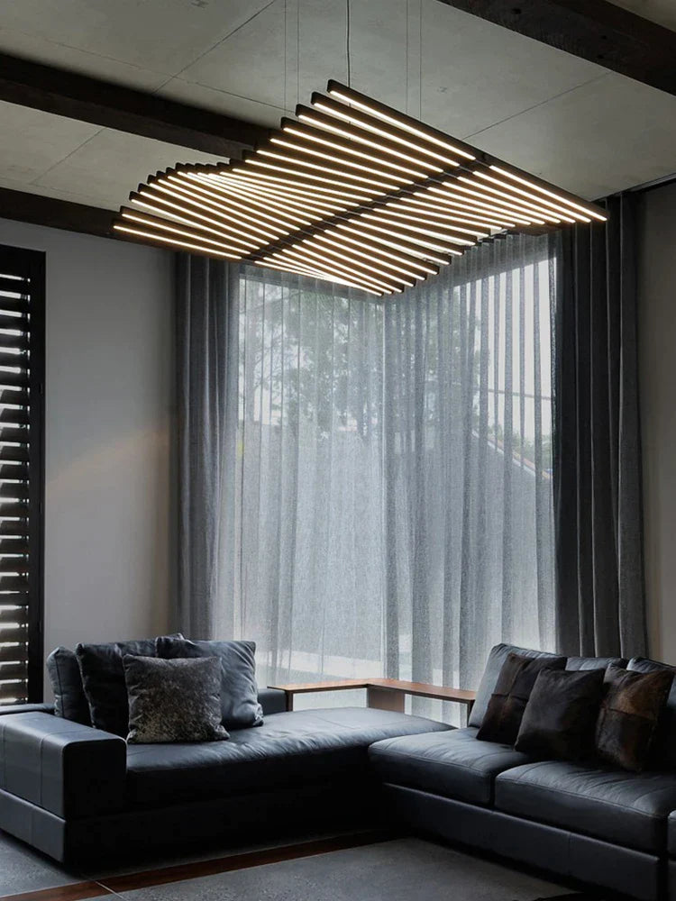 Brushed Metal LED Chandelier