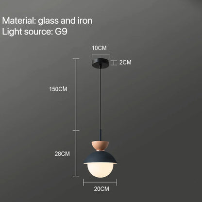 DecorBites™ Glass Ball Pendant Lamp: Modern Nordic Light Fixture for Home Decor, Kitchen, Dining, Bedroom
