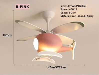 Nordic Helicopter Ceiling Fan