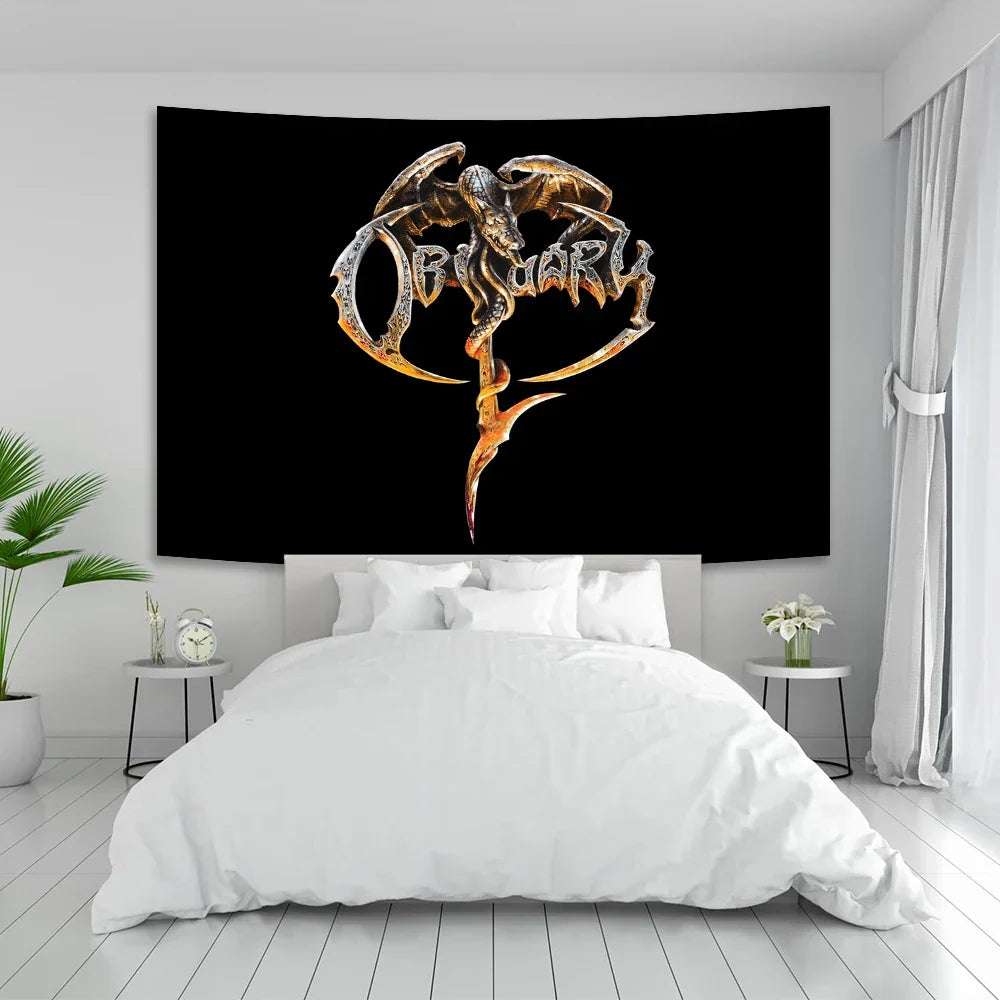 DecorBites™ Death Metal Tapestry Home Decor Poster Living Room Banner Flag