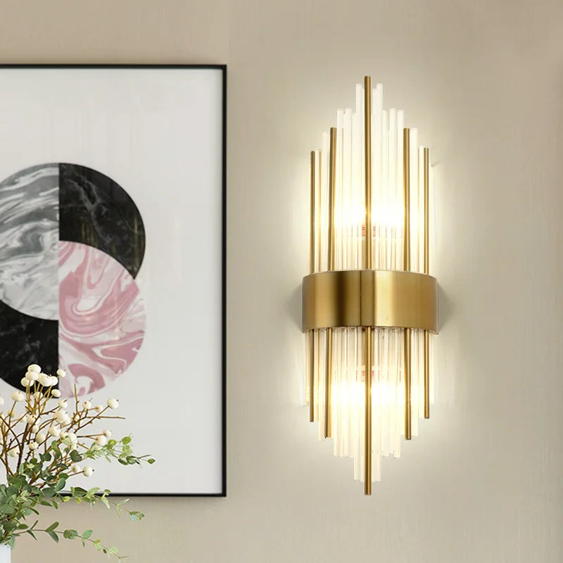 Gold Crystal Modern Wall Lights