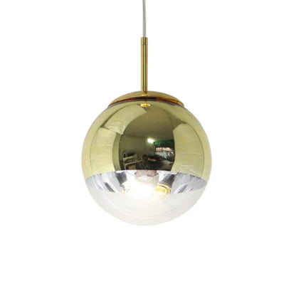 DecorBites™ Glass Ball LED Chandelier: Luxury Modern Single Head Design for Home & Commercial Spaces