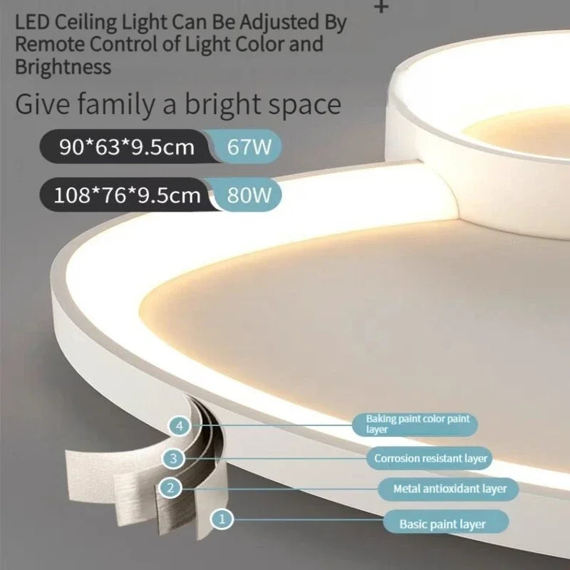Remote LED Ceiling Chandelier