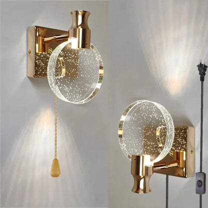 DecorBites™ Crystal Wall Lamp LED Modern Glass Gold Luxury Lighting