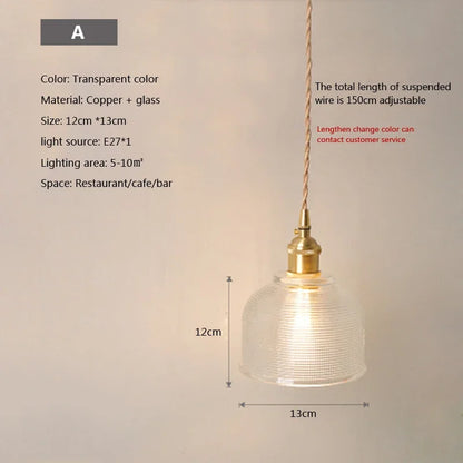 Nordic Glass Pendant Light in Brown and Polished Chrome