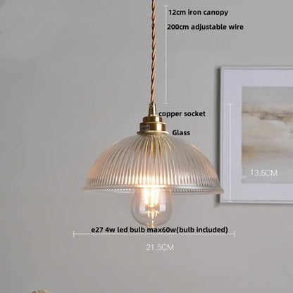 DecorBites™ Glass LED Pendant Light Chandelier for Modern Home Decor