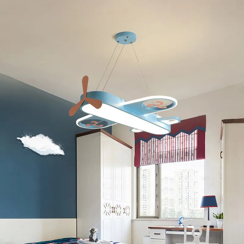 Metal Airplane Pendant Light