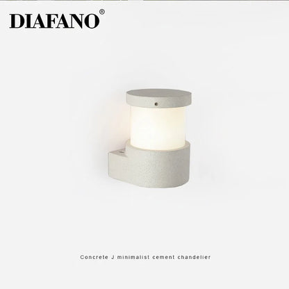 DecorBites™ Concrete Outdoor Wall Lamp | IP65 Waterproof Wall Light for Courtyard, Balcony & Door