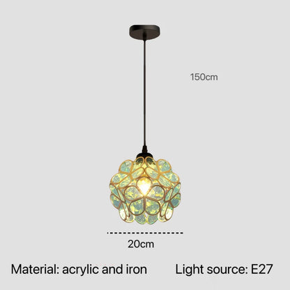 Acrylic Pendant Lamp Flower Design