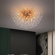 Gold Dandelion Crystal Chandelier 8-Head Nordic