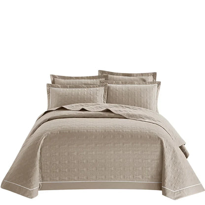 DecorBites™ Cotton Coverlet Bedspread Set with Thick Quilting for Luxurious Bedding