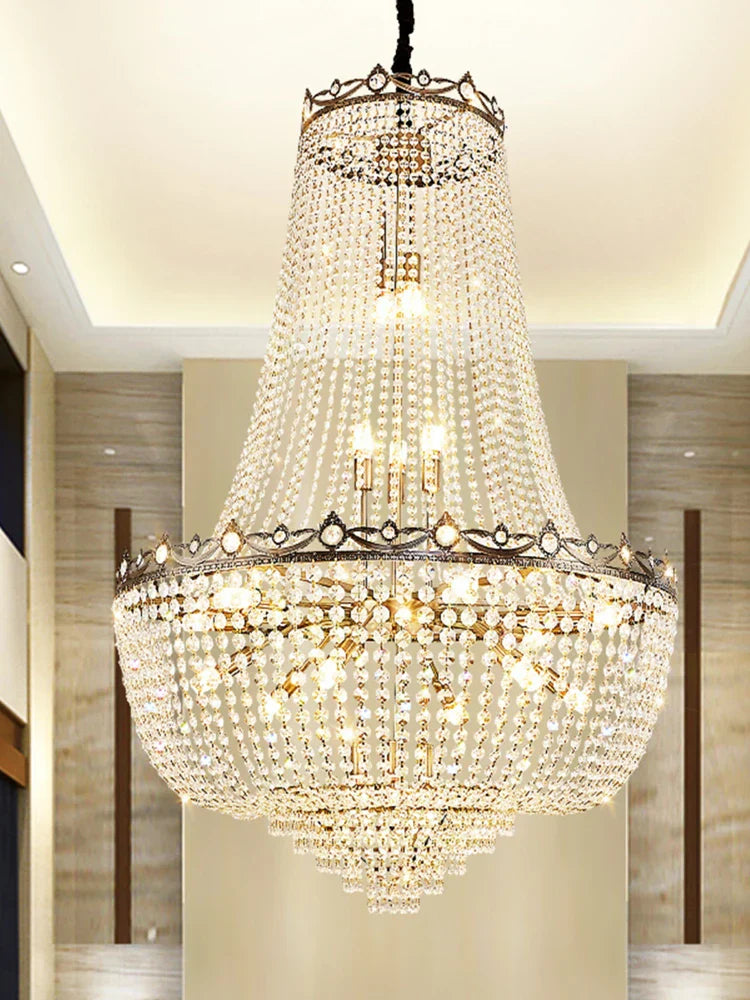 DecorBites™ Crystal LED Chandelier for Living & Dining Room Luxury