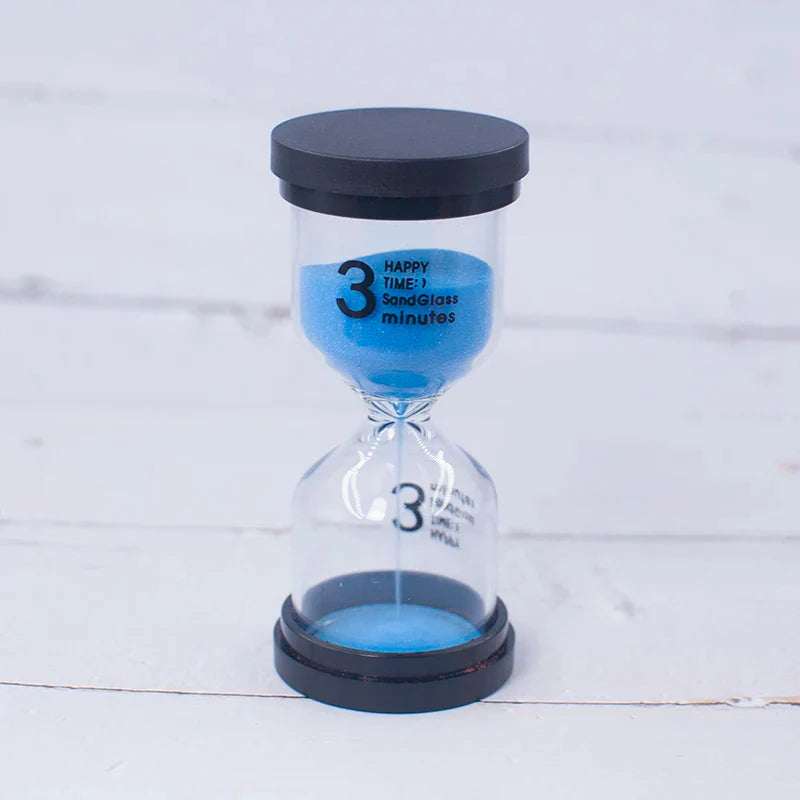 DecorBites™ Kids 30-Minute Hourglass Sand Timer for Homework, Cleaning Teeth, 7 Colors